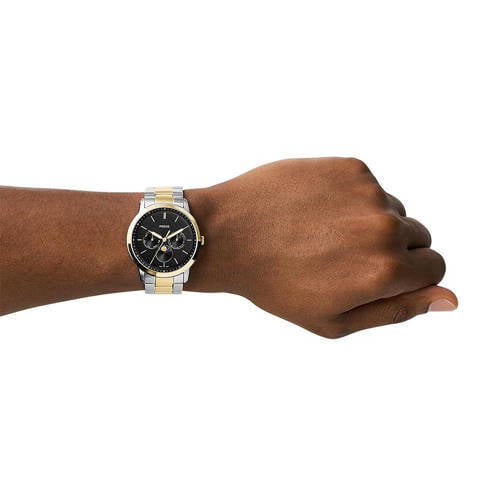 Fossil horloge FS5906 Neutra Moonphase zilverkleurig, goudkleurig afbeelding