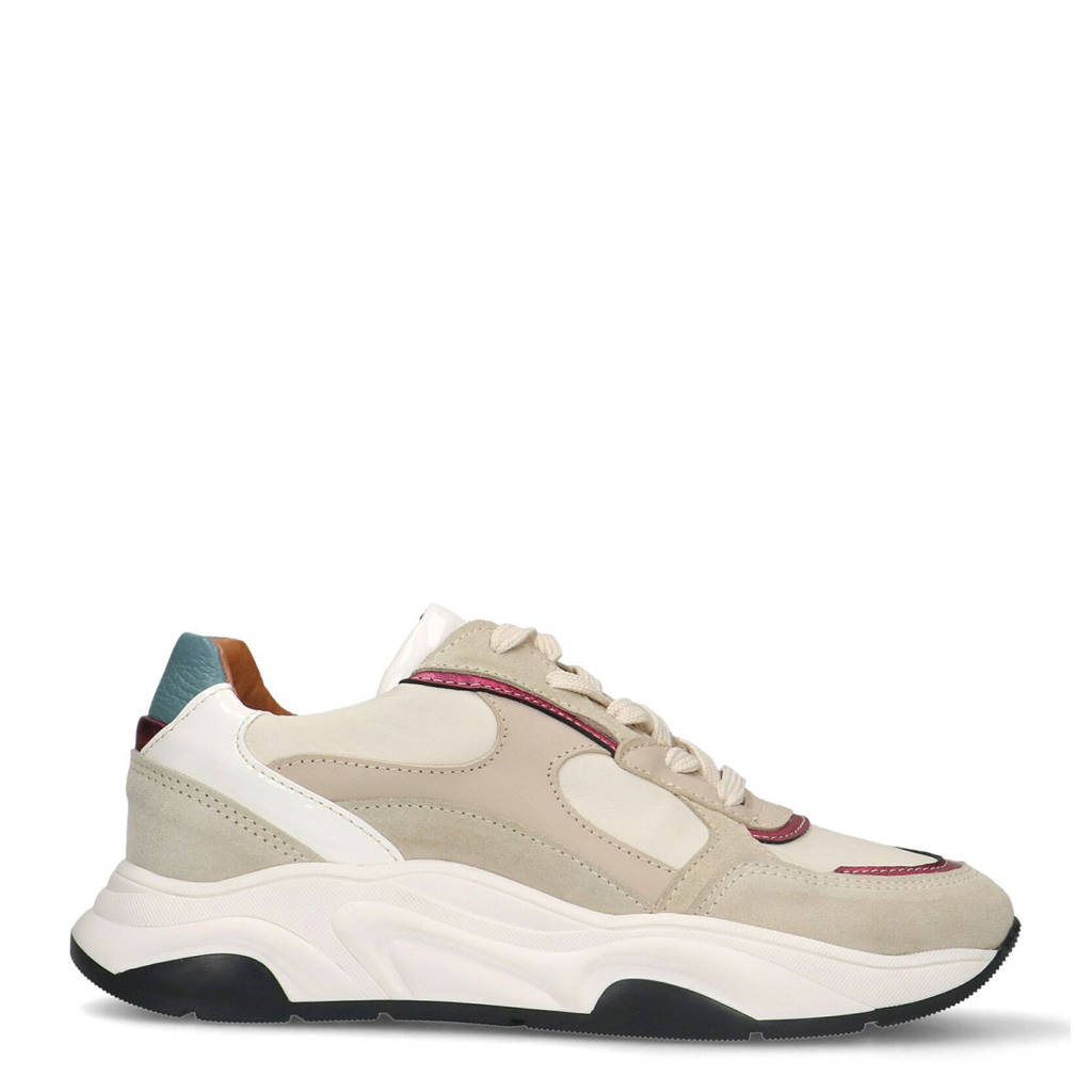 Suede Sneakers Manfield Sneakers Wit Dames Manfield Dames Witte