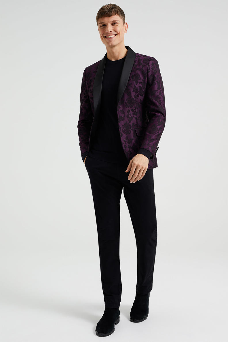 MCNEAL Paisley colbert van fluweel in zwart online kopen | P&C MCNEAL Paisley colbert van fluweel in zwart online kopen | P&C