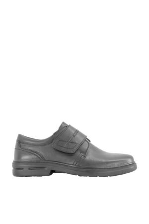 leren klittebandschoenen zwart
