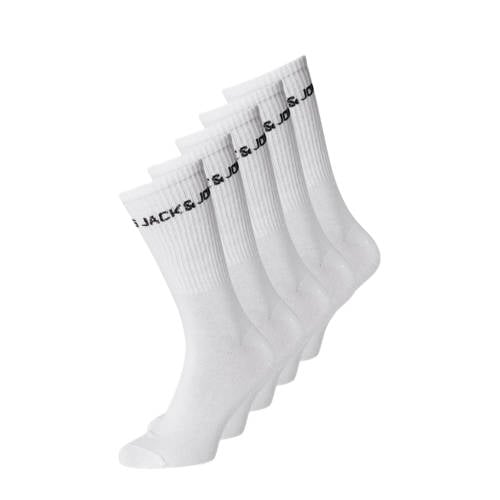 JACK & JONES JUNIOR sokken JACBASIC - set van 5 wit afbeelding