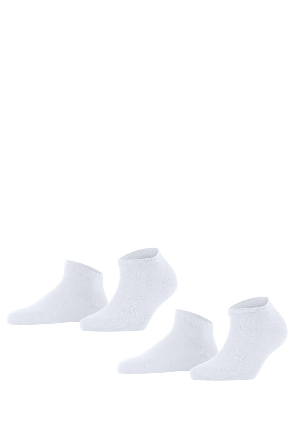 FALKE sneakersokken Happy - wit (set van 2)