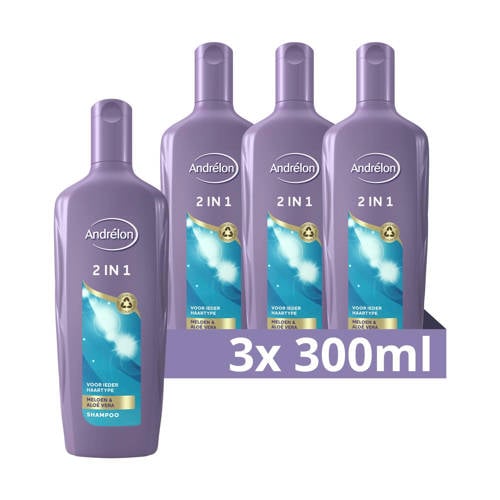 Wehkamp Andrélon 2 in 1 shampoo & conditioner - 3 x 300 ml aanbieding