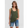Anytime hemd met ronde hals khaki