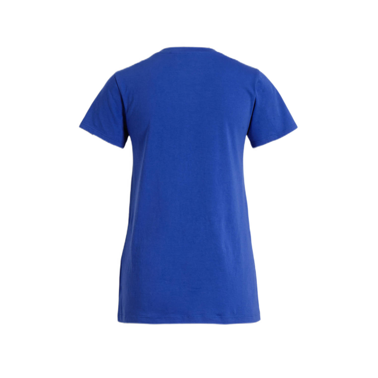 anytime T-shirt met V-hals blauw