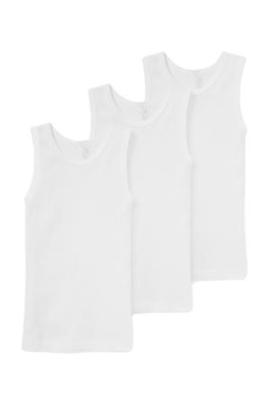 basic hemd - set van 3 wit