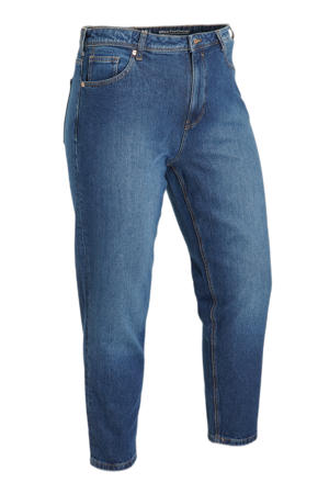 cropped high waist mom jeans dark denim