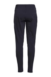 thumbnail: TQ-Amsterdam high waist tapered fit pantalon Maud van travelstof donkerblauw