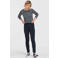 TQ-Amsterdam high waist tapered fit pantalon Maud van travelstof donkerblauw