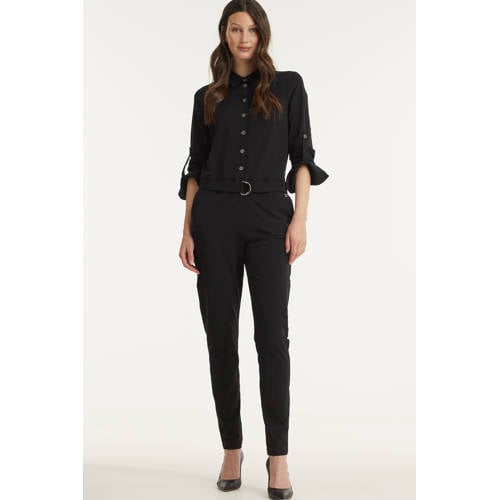 TQ-Amsterdam travelstof regular jumpsuit zwart afbeelding