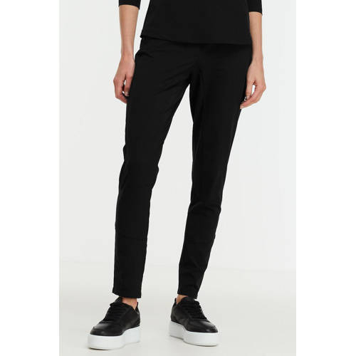 TQ-Amsterdam slim fit broek Zoe van travelstof zwart afbeelding
