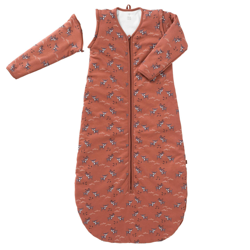 Fresk gevoerde baby winter slaapzak Deer Amber brown