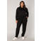 Base Level Curvy slim fit sweatpants Yoanna zwart
