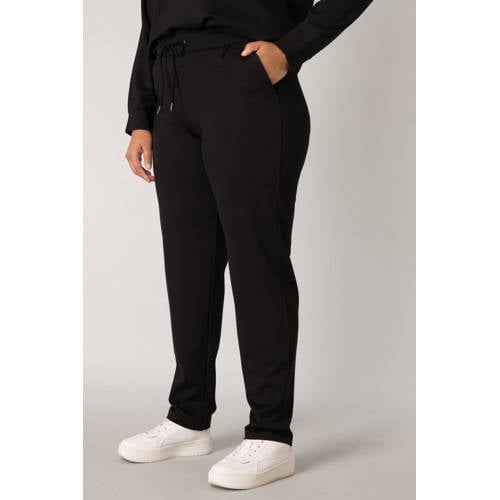 Base Level Curvy slim fit sweatpants Yoanna zwart afbeelding