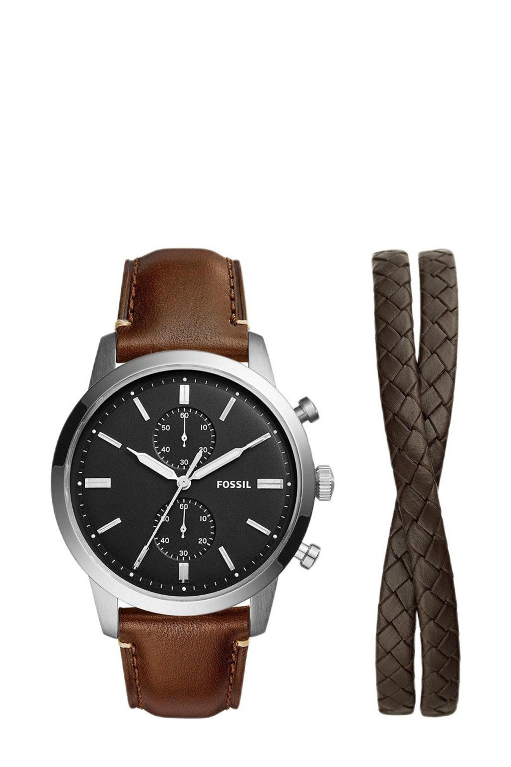 Fossil horloge FS5920 Machine zilverkleurig