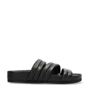 Latyoa  leren slippers zwart