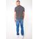 America Today gestreept regular fit T-shirt black/white
