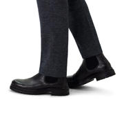 thumbnail: Manfield leren chelsea boots zwart