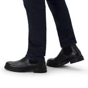 thumbnail: Manfield leren chelsea boots zwart