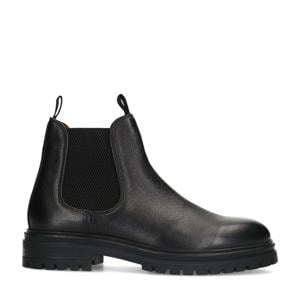 leren chelsea boots zwart