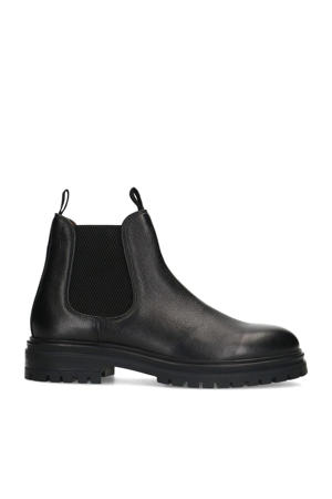 leren chelsea boots zwart