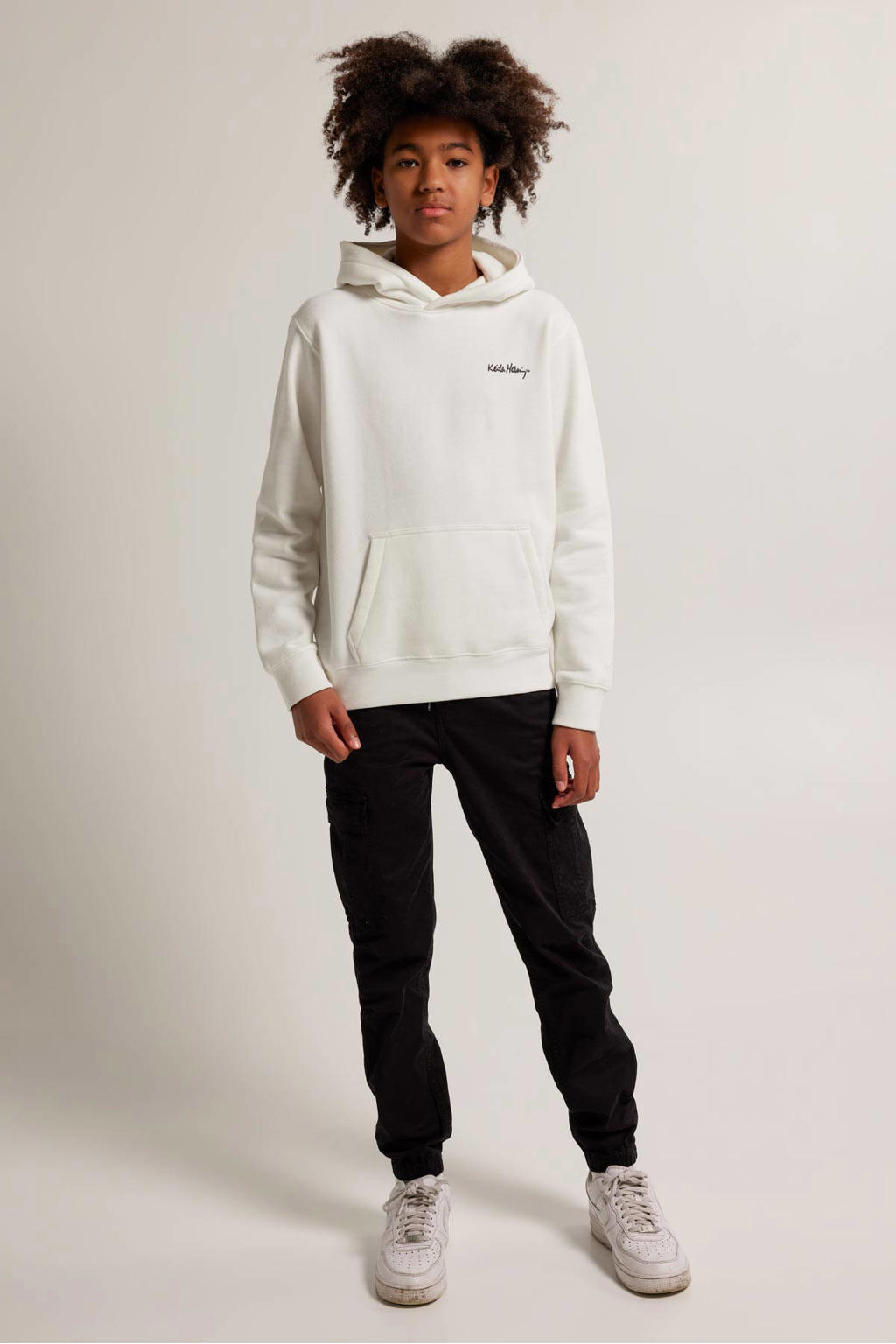 America Today slim fit cargobroek Pharrel JR zwart
