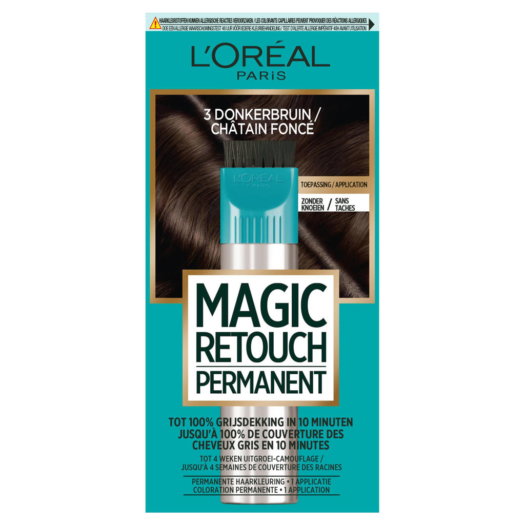 L'Oréal Paris Magic Retouch Permanent haarkleuring - 3 donkerbruin