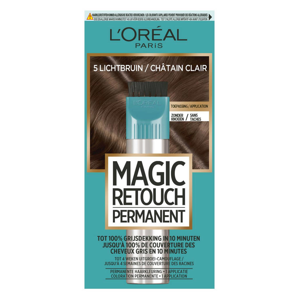 L'Oréal Paris Magic Retouch Permanent haarkleuring - 5 lichtbruin