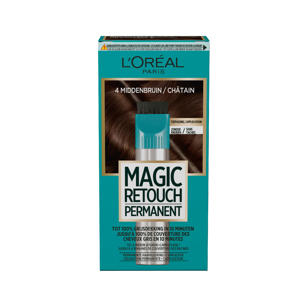 Wehkamp L'Oréal Paris Magic Retouch permanente haarkleuring - 4 middenbruin aanbieding