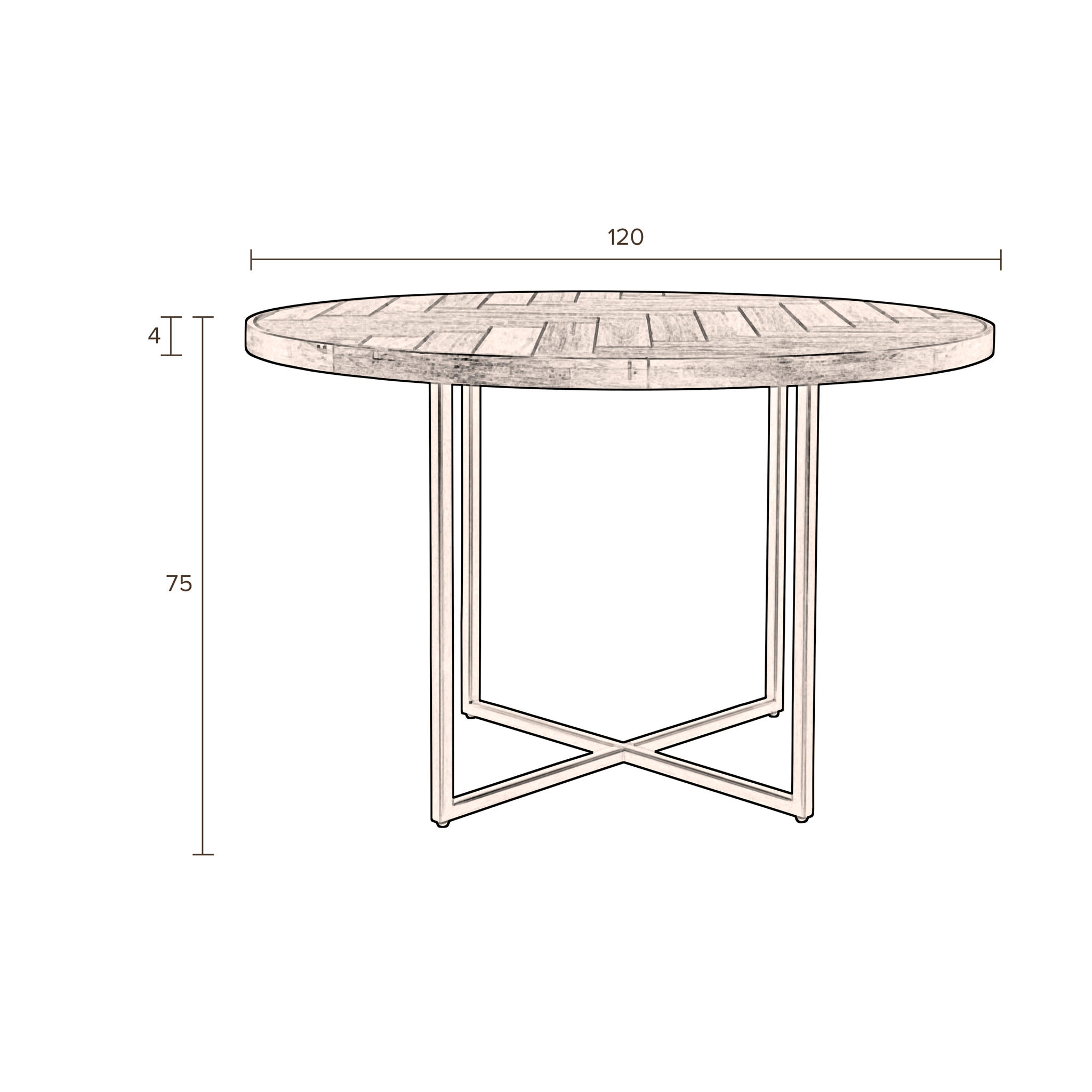 Dutchbone eettafel Class - Afbeelding 4
