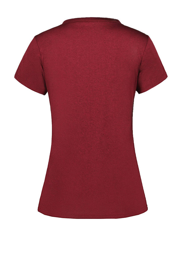 zeemijl Luidruchtig Op de kop van Icepeak outdoor T-shirt donkerrood | wehkamp