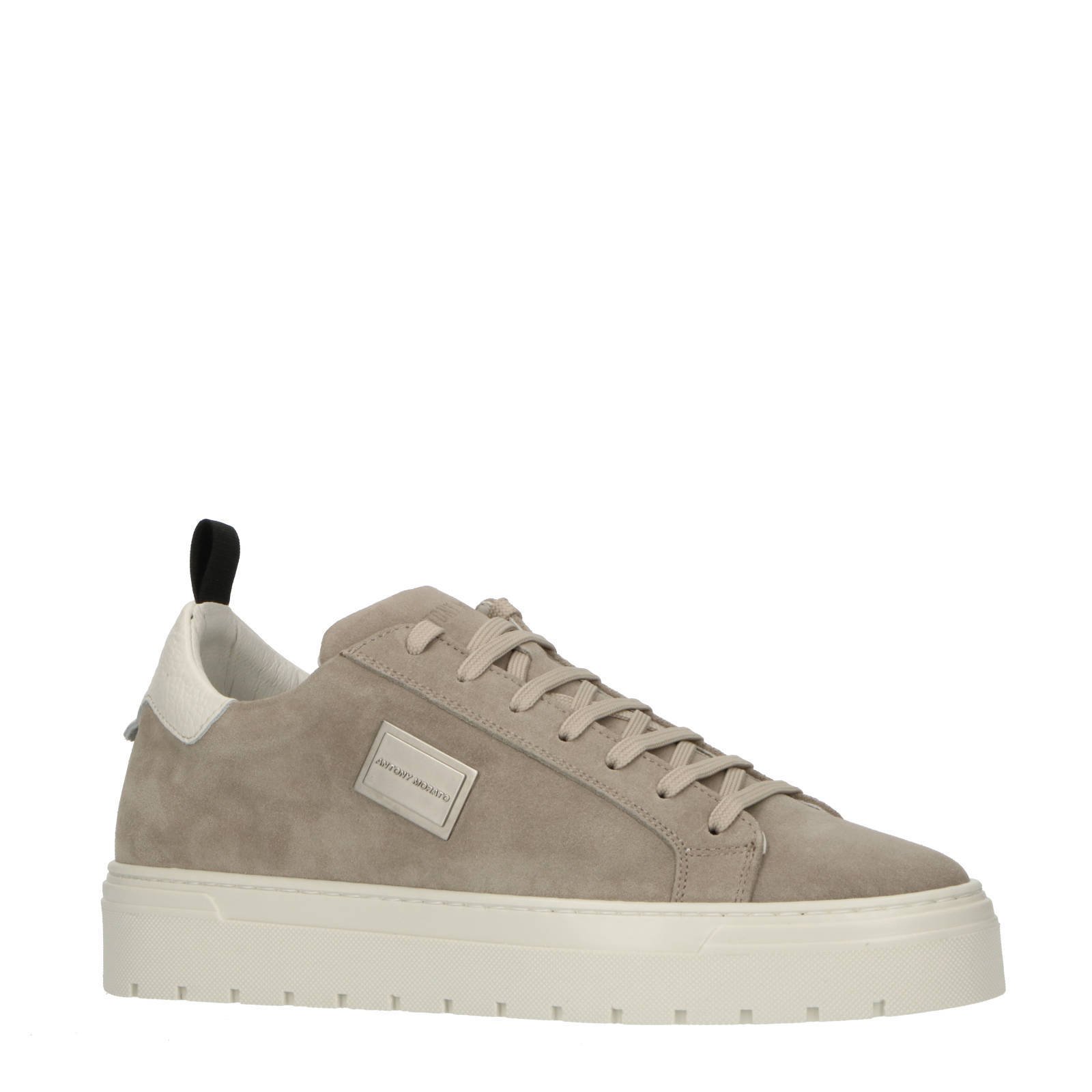 Antony Morato Metal Henley suede sneakers beige wehkamp