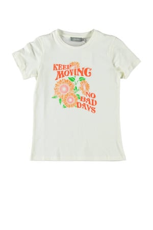 T-shirt met tekst wit