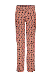 thumbnail: Geisha loose fit broek met all over print zwart
