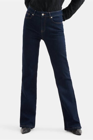Flared Jeans Donkerblauw L33