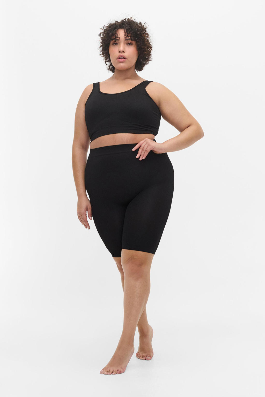 Zizzi Plus Size biker short zwart