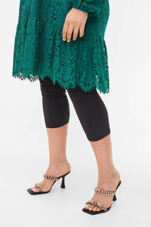 Plus Size 3/4 legging zwart
