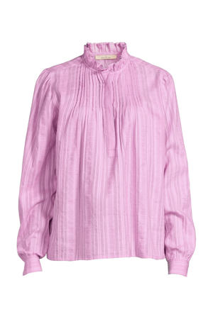 top Jayla blouse met borduursels violet