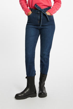 high waist regular fit jeans dark denim