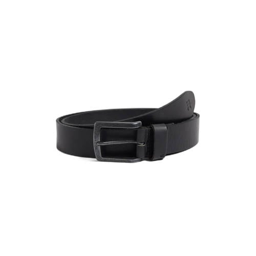 WE Fashion Blue Ridge leren riem zwart afbeelding