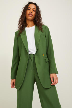 blazer JXMARY van gerecycled polyester groen