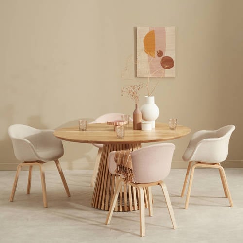 Wehkamp NOUS Living eetkamertafel Sansa (⌀140 cm) aanbieding