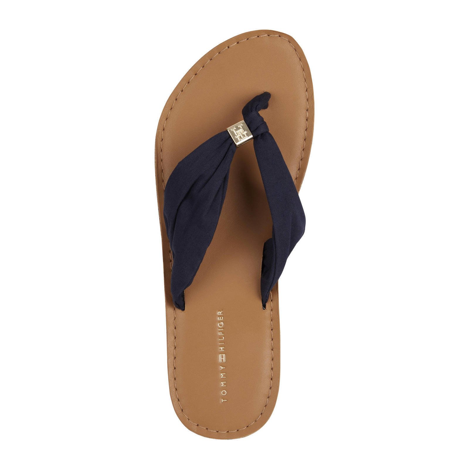 Donkerblauwe slippers online dames