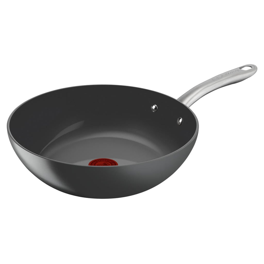 Tefal Renew+ aluminium wokpan Ø28 cm - grijs