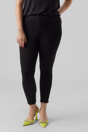 high waist skinny jeans zwart