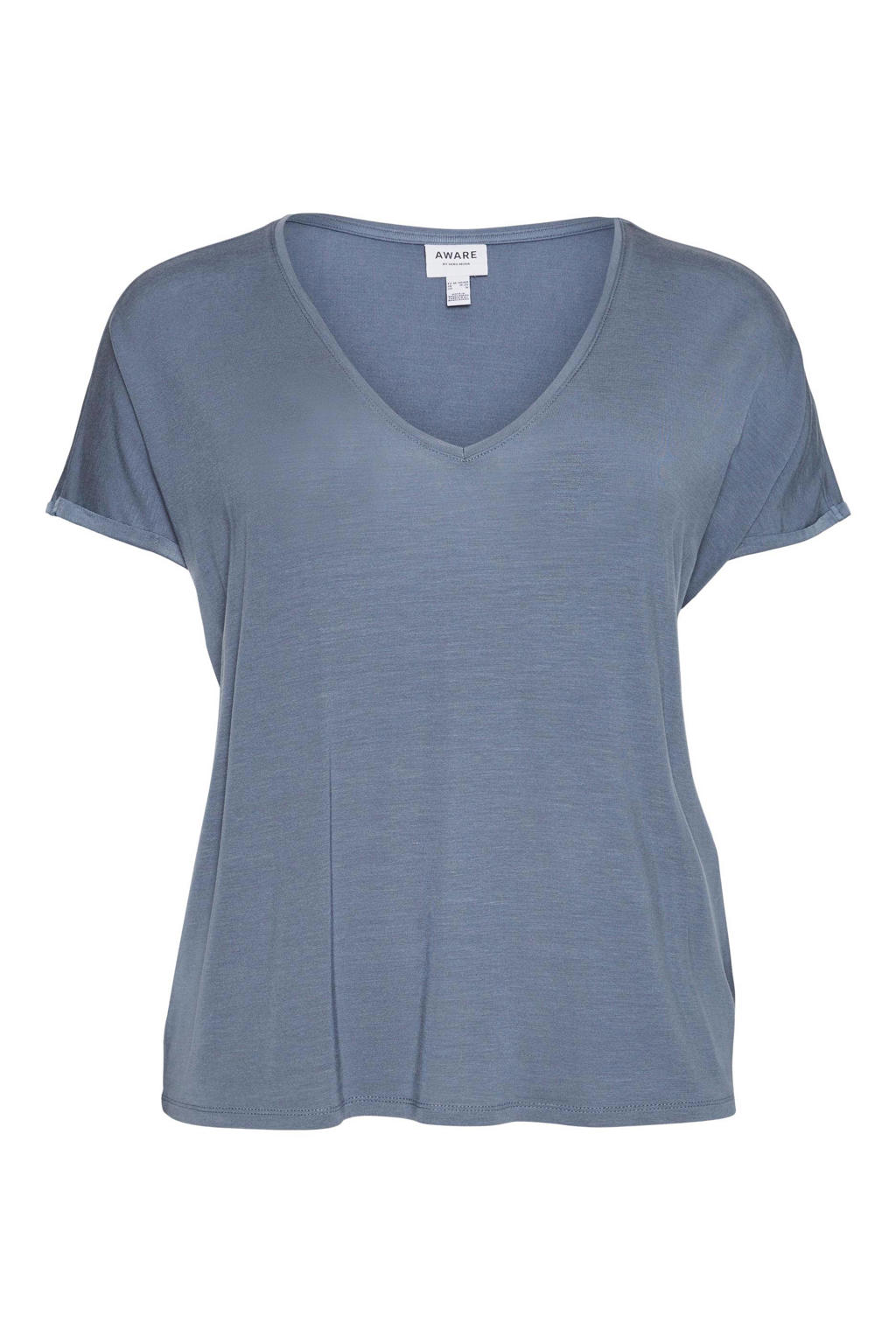 VERO MODA CURVE Tshirt china blue wehkamp
