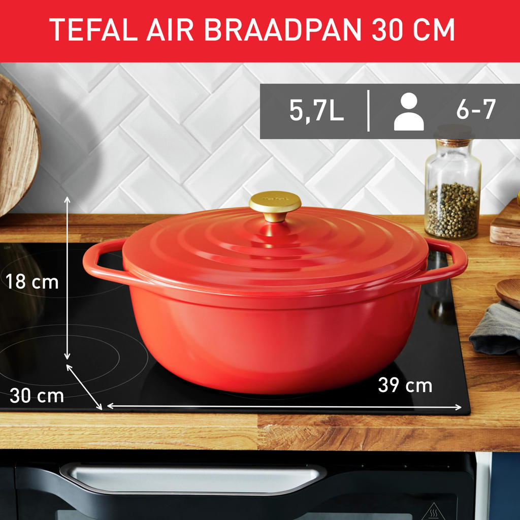 Royalty Line - Marble soep/braadpan - Met glazen afdekplaat zwart - 30 Royalty Line - Marble soep/braadpan - Met glazen afdekplaat zwart - 30