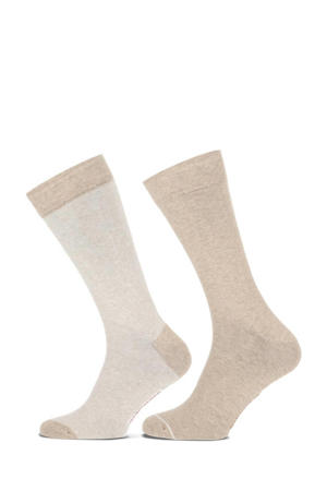 sokken Franklin - set van 2 lichtbeige