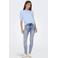 ONLY high waist skinny jeans ONLBLUSH lichtblauw