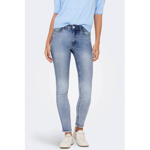 ONLY high waist skinny jeans ONLBLUSH lichtblauw afbeelding